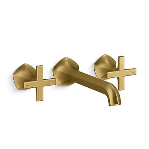 Vòi Chậu Lavabo Kohler K-EX27103T-3-BL Nóng Lạnh gắn tường