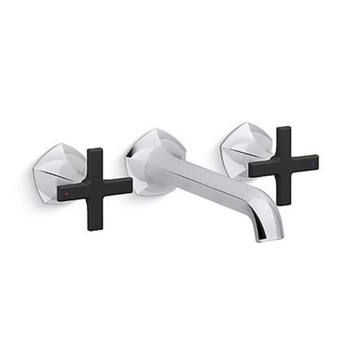 Vòi Chậu Lavabo Kohler K-EX27103T-3-CBL Nóng Lạnh gắn tường