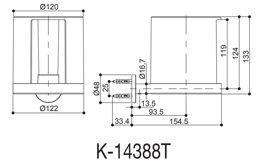 Bản vẽ kỹ thuật lô giấy Kohler K-14388T-BGD