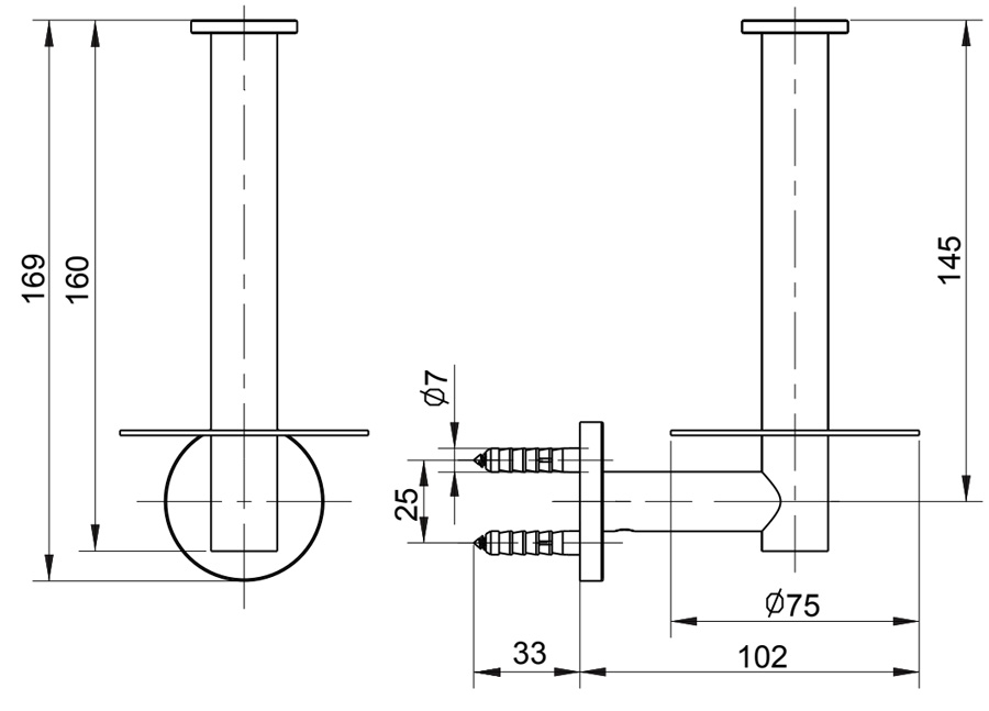 Bản vẽ kỹ thuật lô giấy Kohler K-14459T-PGD