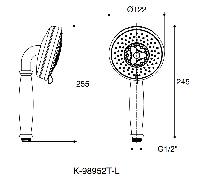 Bản vẽ kỹ thuật tham khảo dòng Kohler K-98952T-L