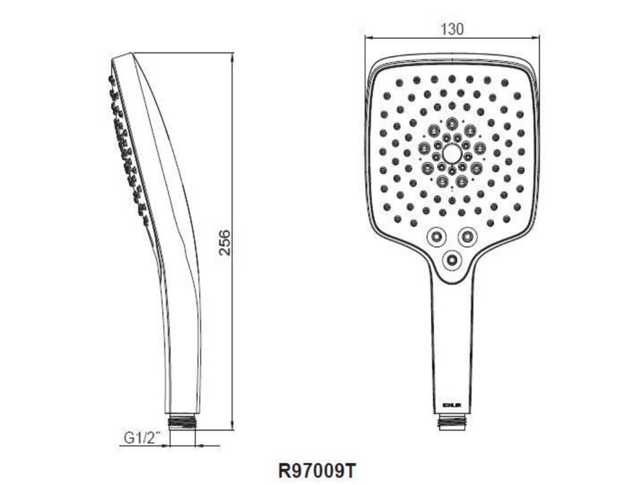 Bản vẽ kỹ thuật dòng Kohler K-R97009T