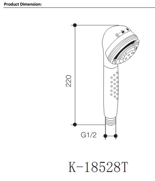 Bản vẽ kỹ thuật Kohler K-18528T-BGD