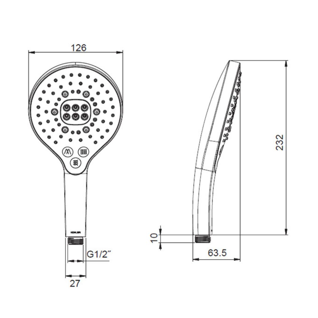Bản vẽ kỹ thuật Kohler K-R24717T-MU-BL