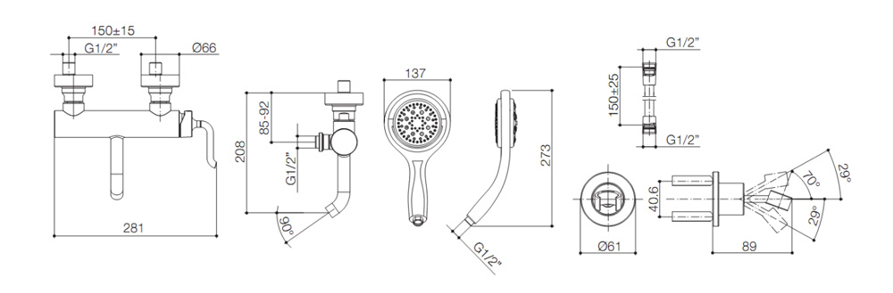 Bản vẽ kỹ thuật tham khảo Kohler K-7786T-4-CP