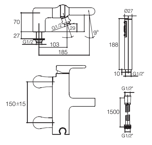 Bản vẽ kỹ thuật tham khảo Kohler K-10868X-4-CP